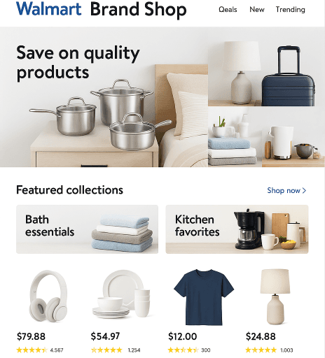 Walmart Brand Shop Example